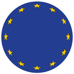 The geometric shape of the EU flag in the form of a sphere. The concept of statehood