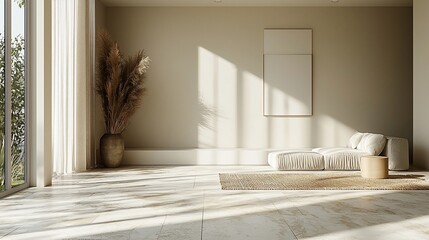 Modern beige living room