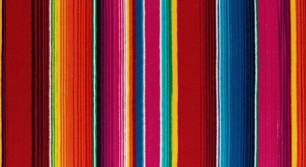 Colorful striped pattern textile background vibrant mexican blanket serape fiesta design art