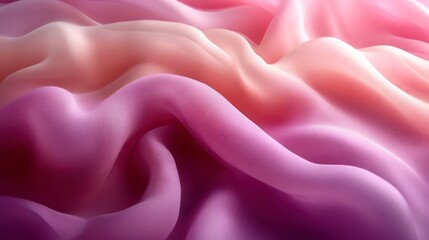 Obraz premium Elegant Silk Drapery in Soft Pink and Purple Hues Ideal for Fashion Luxury and Textile Desig