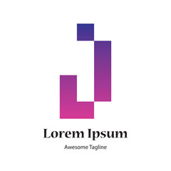 li letter initial logo design icon