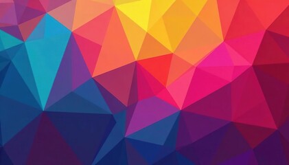 Obraz premium Geometric abstract shapes in vibrant color scheme, pattern, texture, trendy