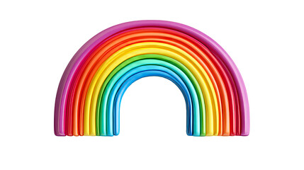 Vibrant Arch Array, Colorful Composition, cut out transparent