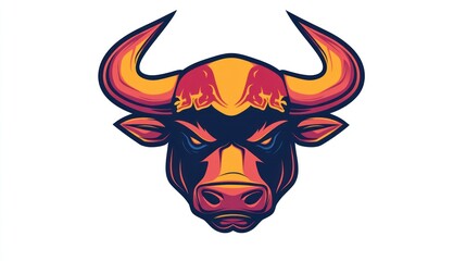 Fototapeta premium Bull Head Graphic Design (32)