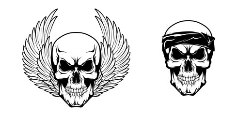 skulls set Tatto