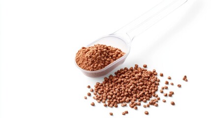 Whey Protein Powder in Plastic Measuring Scoop Ultra