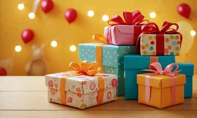 Obraz premium 선물세트 선물꾸러미 어린이날,화이트데이,발렌타인데이,어버이날,크리스마스