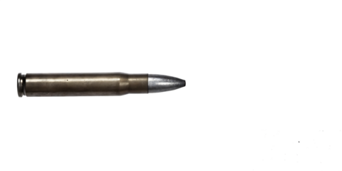 dark bullet trace with bullet isolated on white background.  PNG