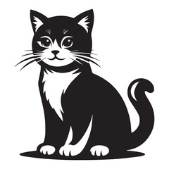 silhouette vector of a cat