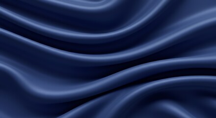 Obraz premium Elegant indigo satin fabric texture
