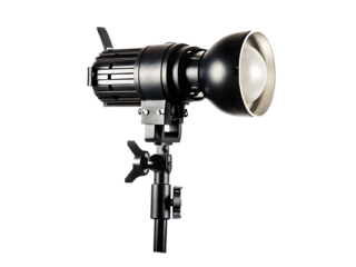 studio flash light isolated on white or transparent background PNG