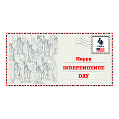 Postage stamp 4 july
