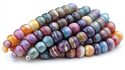 Harvesting of vibrant corn plants takes place at dusk on a white background