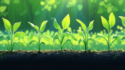 Eco-friendly corn farming methods set against a soft pastel backdrop