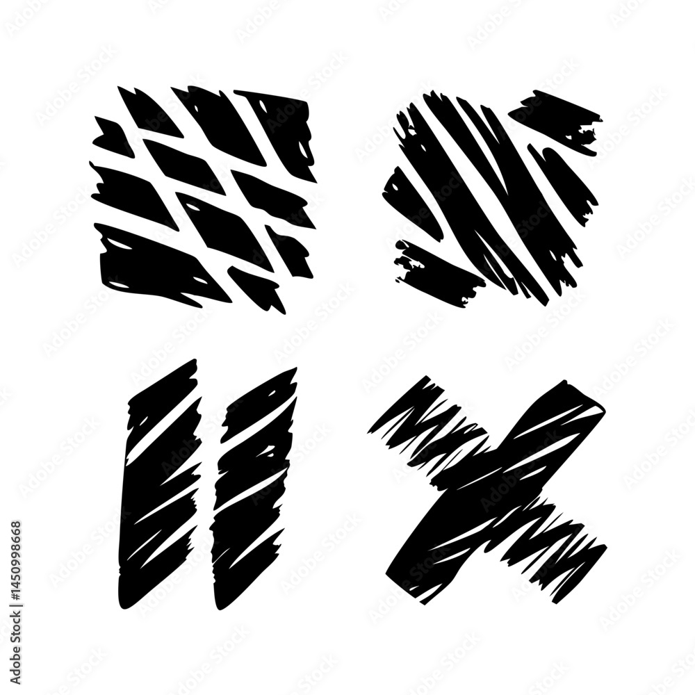 Aufkleber minimalist abstract lines black and white simple design element graphics background art