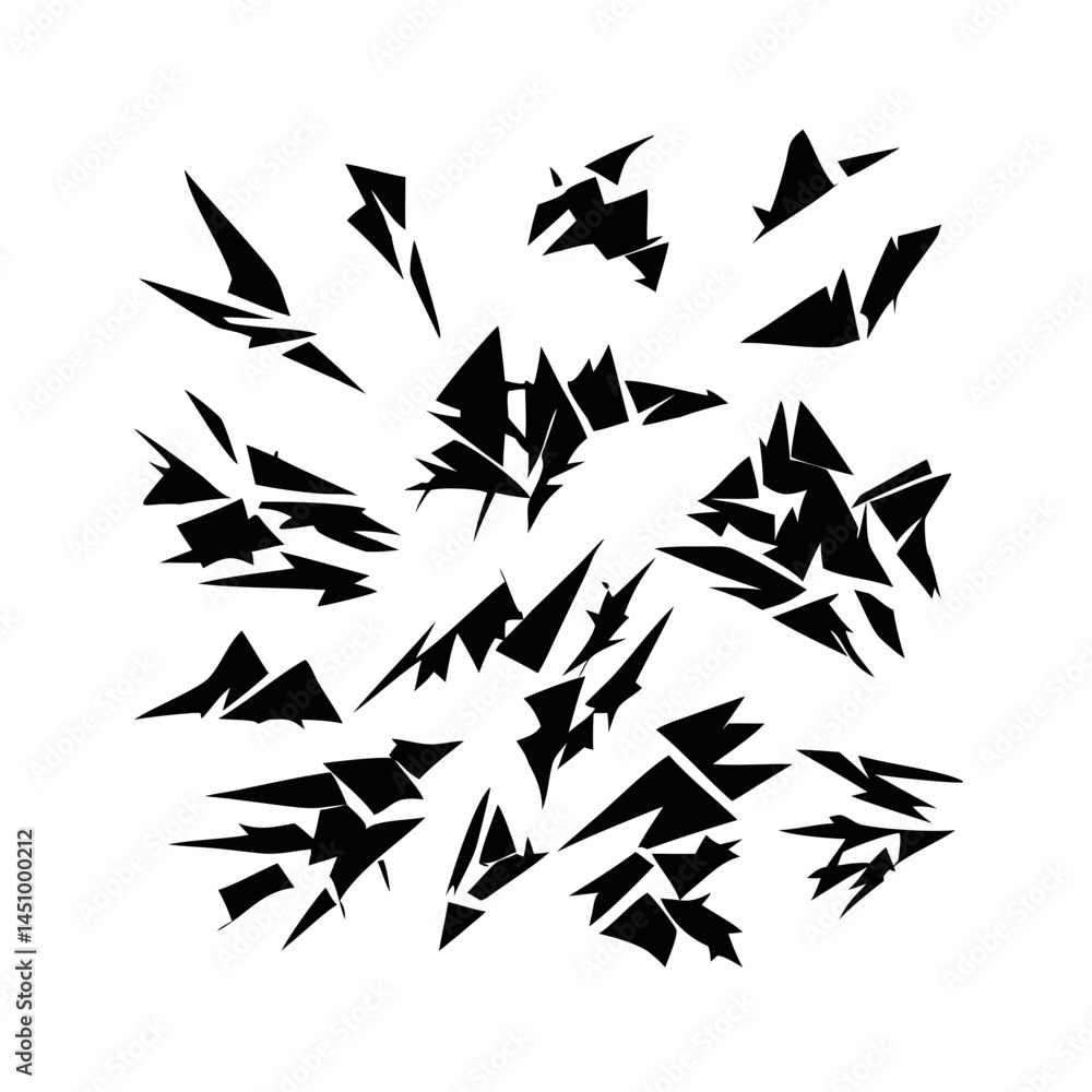 Poster abstract dark background with sharp polygon shapes for futuristic designs and arts