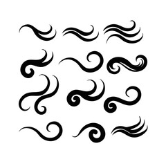 Collection Of Elegant Wave And Swirl Vector Elements For Design Background Use