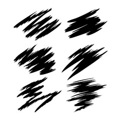 Minimalist Black Background With White Streaks Illustration Of Scattered Debris Or Dust