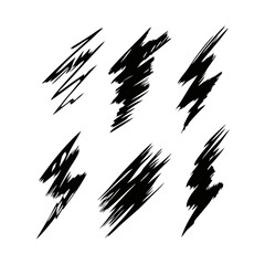 Abstract Black And White Scribble Background Texture Chaotic Dark Illustration Design