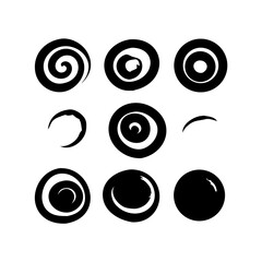 Singular White Dot Illustration Against A Plain Dark Background Graphic Element