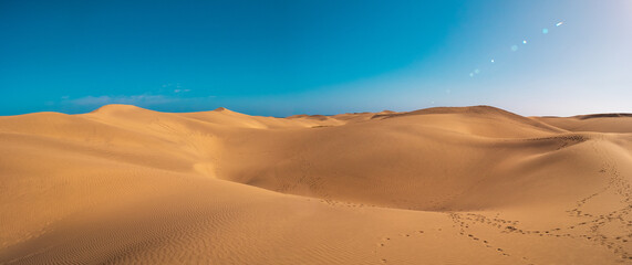 Dunes of Maspalomas, Grand canary, at sunset