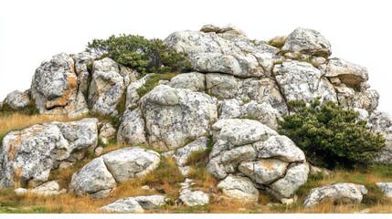 The warm hues of sunset dance across a remote stone mining site, creating a kaleidoscope of color