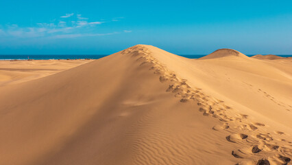 Dunes of Maspalomas, Grand canary, at sunset