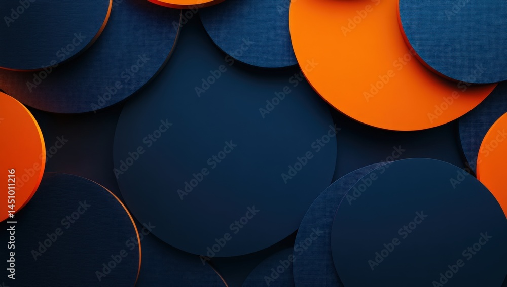 Aufkleber abstract circles of varying colors and depth create a visually appealing backdrop