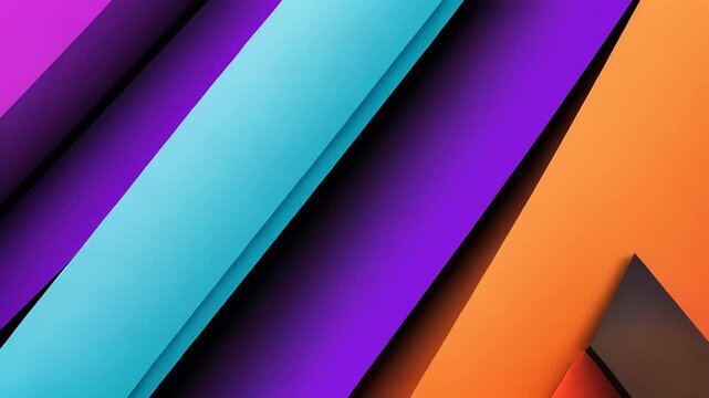 Abstract geometric shapes in vibrant colors (6)