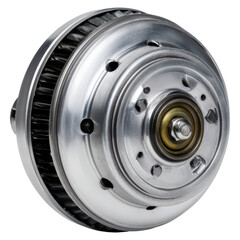 Obraz premium High-Quality Automotive Part with Machine Finish Ready for Installation in Vehicles or Equipment Applications, isolated on transparent background.