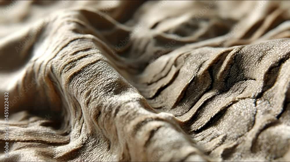 Poster abstract textured fabric with intricate wave patterns and subtle neutral color palette for a unique 