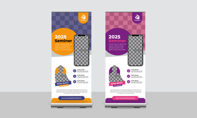 Conference Roll Up Banner Template