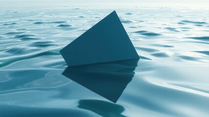 Silent Desert of Ice With Geometric Intrusion