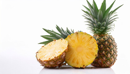 pineapple on transparent background fruit on white background fruit commercial photography