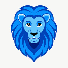 Obraz premium Regal Lion's Portrait: A stunning depiction of a lion, embodying the essence of courage and strength, meticulously crafted with bold colors and a sleek, contemporary style. 