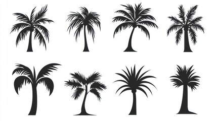 Fototapeta premium Silhouettes of Palm Trees