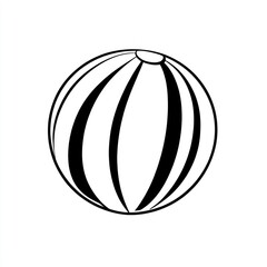 Striped Beach Ball