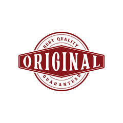 Original rubber stamp seal template concept