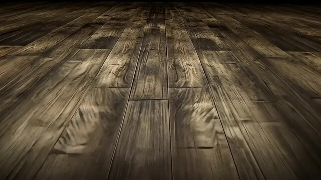 Wooden floorboards