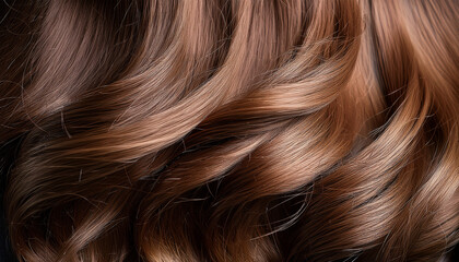Naklejka premium beautiful lush hair closeup