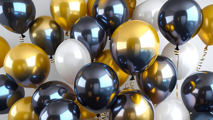 Festive Balloons in Elegant Colors