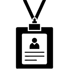 Creative details Employee Badge Icon Vector Illustration | Professional ID Card Design for Office, HR, Corporate Identity