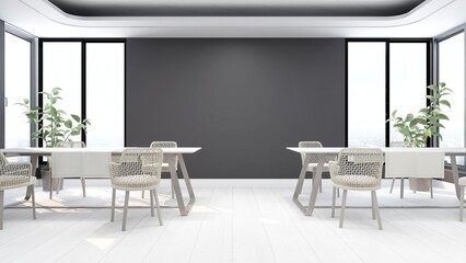 office pantry area 3d render interior design