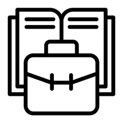 Economy Icon # Learning Pack # Outline Style