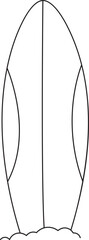 Surfboard Line Art