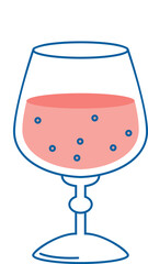 Simple Wineglass Beverage