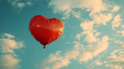 Fototapeta premium Balloon sky clouds high resolution hd image