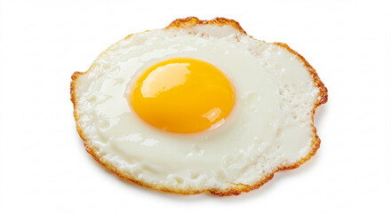 fried egg on a white background