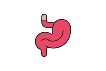 Obraz premium Human Stomach Icon
