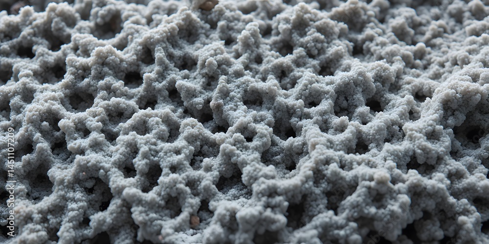 Poster pumice stone surface. magnified detail reveals texture, showing tiny pores. rough material backgroun